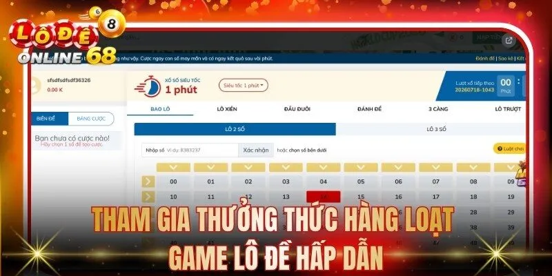 Tham gia thưởng thức hàng loạt game lô đề hấp dẫn