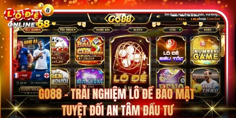 Go88 - Trải Nghiệm Lô Đề Bảo Mật Tuyệt Đối An Tâm Đầu Tư