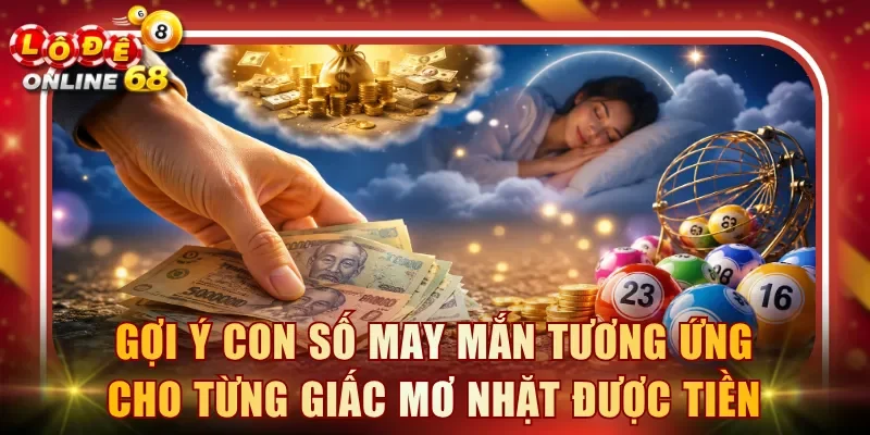 Gợi ý con số may mắn tương ứng cho từng giấc mơ nhặt được tiền