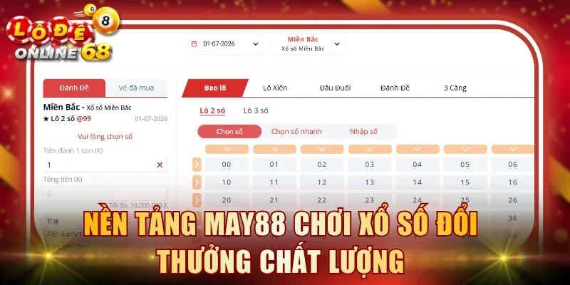 Nền tảng May88 chơi xổ số đổi thưởng chất lượng Nền tảng May88 chơi xổ số đổi thưởng chất lượng